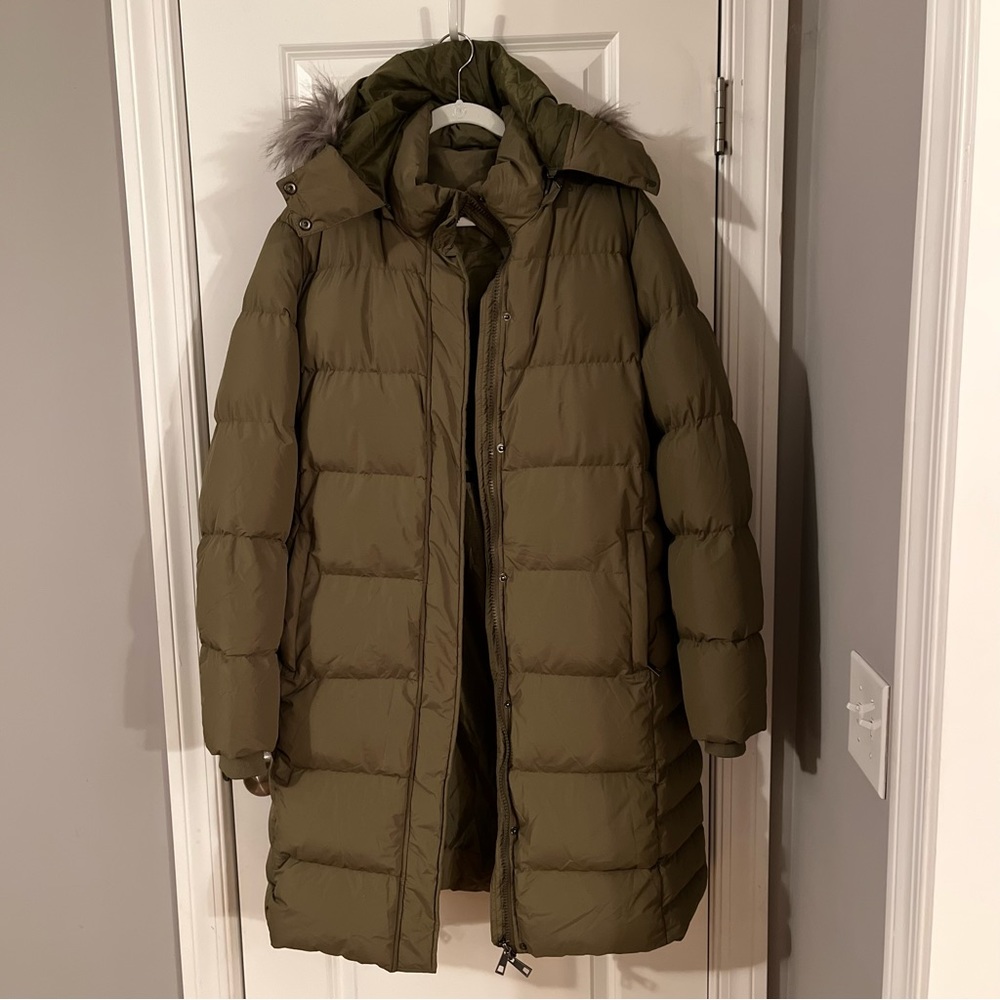 Puffer coat, Sage green, size 2XL